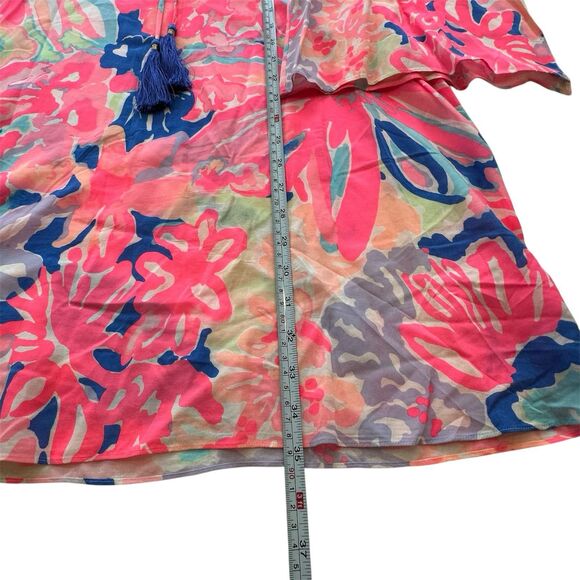 Lily Pulitzer Benicia In Playa Hermosa Tunic Dress Cold Shoulder Size S Resort - Picture 9 of 12